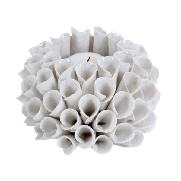 Ljuslykta Shelly - Creme
