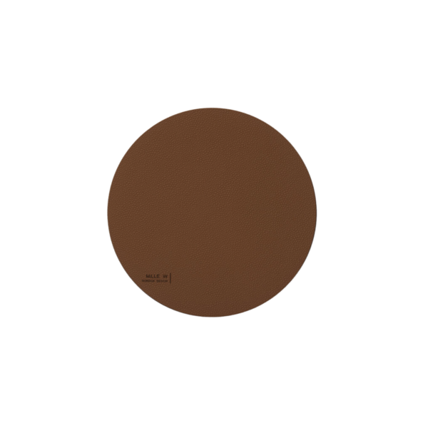 Hot mats Round Diam:22cm - Cognac