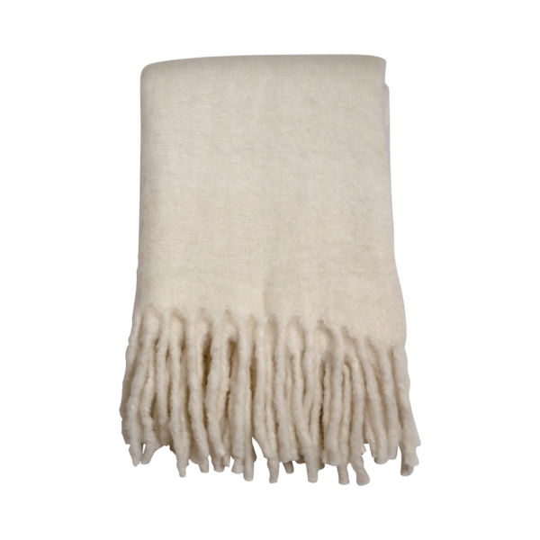 Pläd Morgan 130x170 cm - Creme