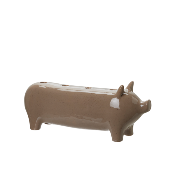 KIM Ljusstake Gris Brunmelerad 40x11x16cm