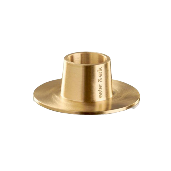 Ljusstake stor matt - Guld