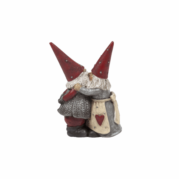 Tomten Håkan och Stina kyssen H.7,5cm