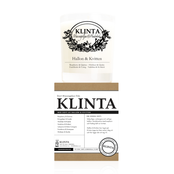 Massageljus 45h - Hallon & Kvitten