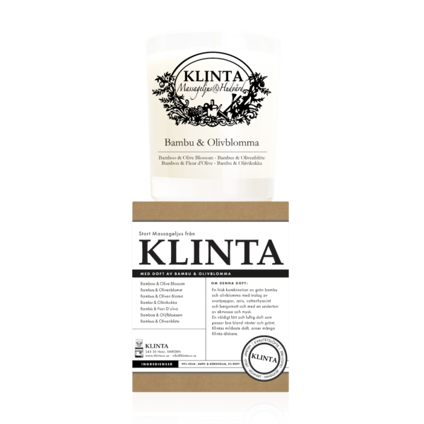 Massageljus 45h - Bambu & Olivblomma