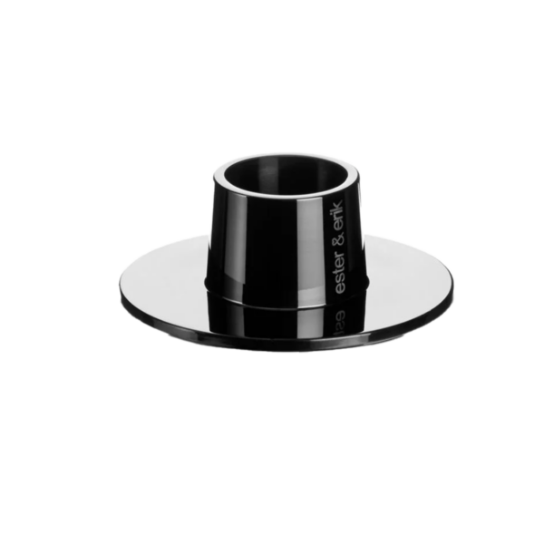 Ljusstake stor blank - Svart