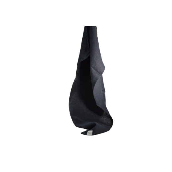 Handduk LIN, 2pack, 100% Linne, 50x70cm - Svart