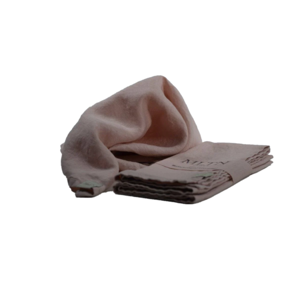 Servett LIN, 2pack, 100% Linne, 43x43cm - Ljusrosa