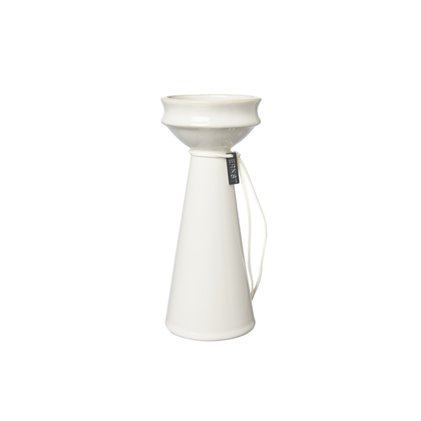 Lökvas d8,5 h20 - Naturvit