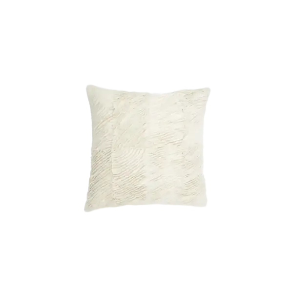Elba kuddfodral bomull 50x50cm - Vit/struktur