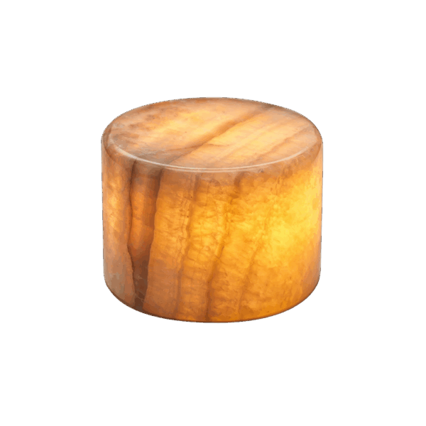 Marble ljusdekoration beige blank finish - LARGE