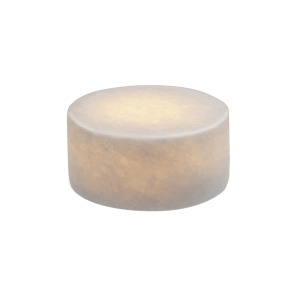 Marble ljusdekoration silk vit matt finish