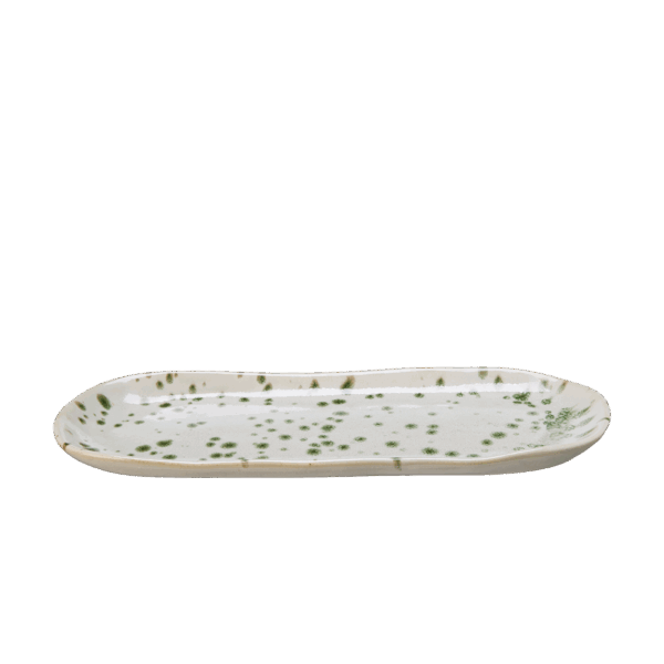 AMANDA Fat Offwhite/Grönmelerad