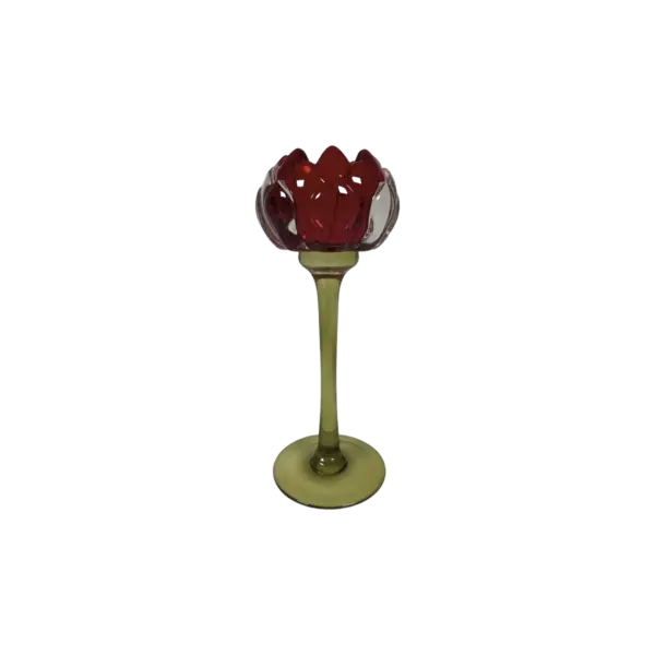 CANDLE HOLDER PROTEA RED L