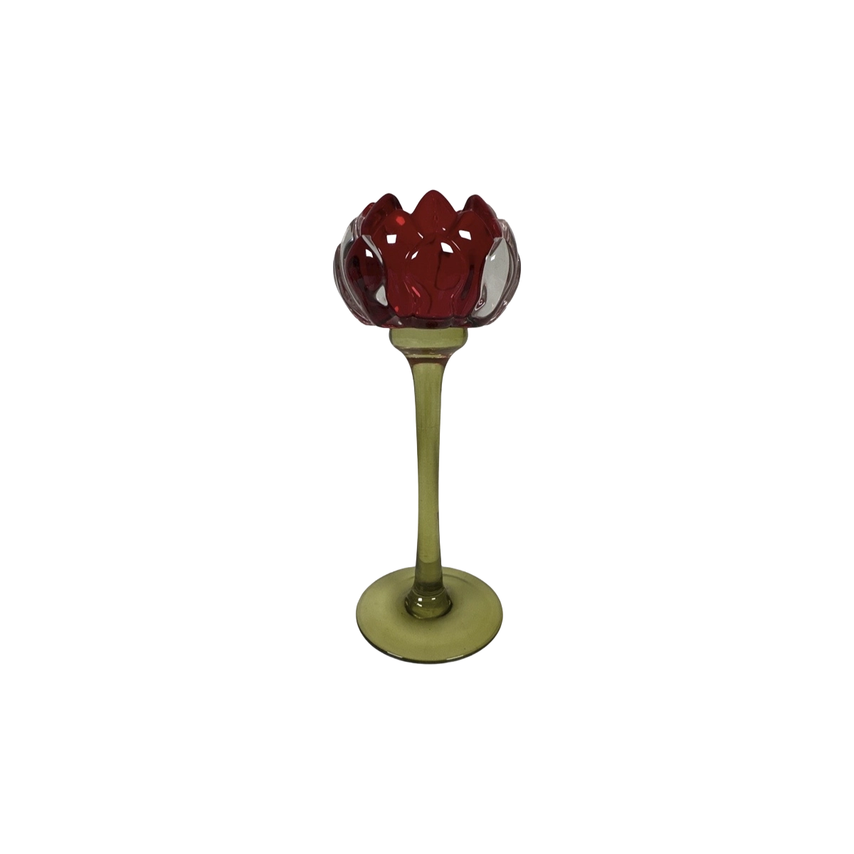 CANDLE HOLDER PROTEA RED L