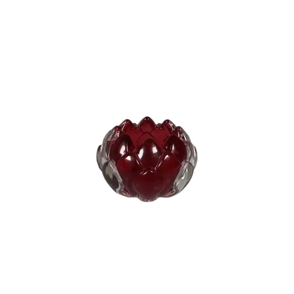 CANDLE HOLDER PROTEA RED mini
