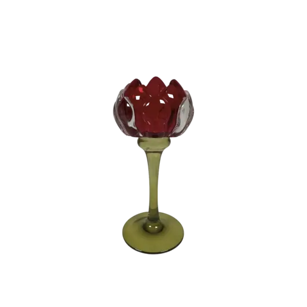 CANDLE HOLDER PROTEA RED S