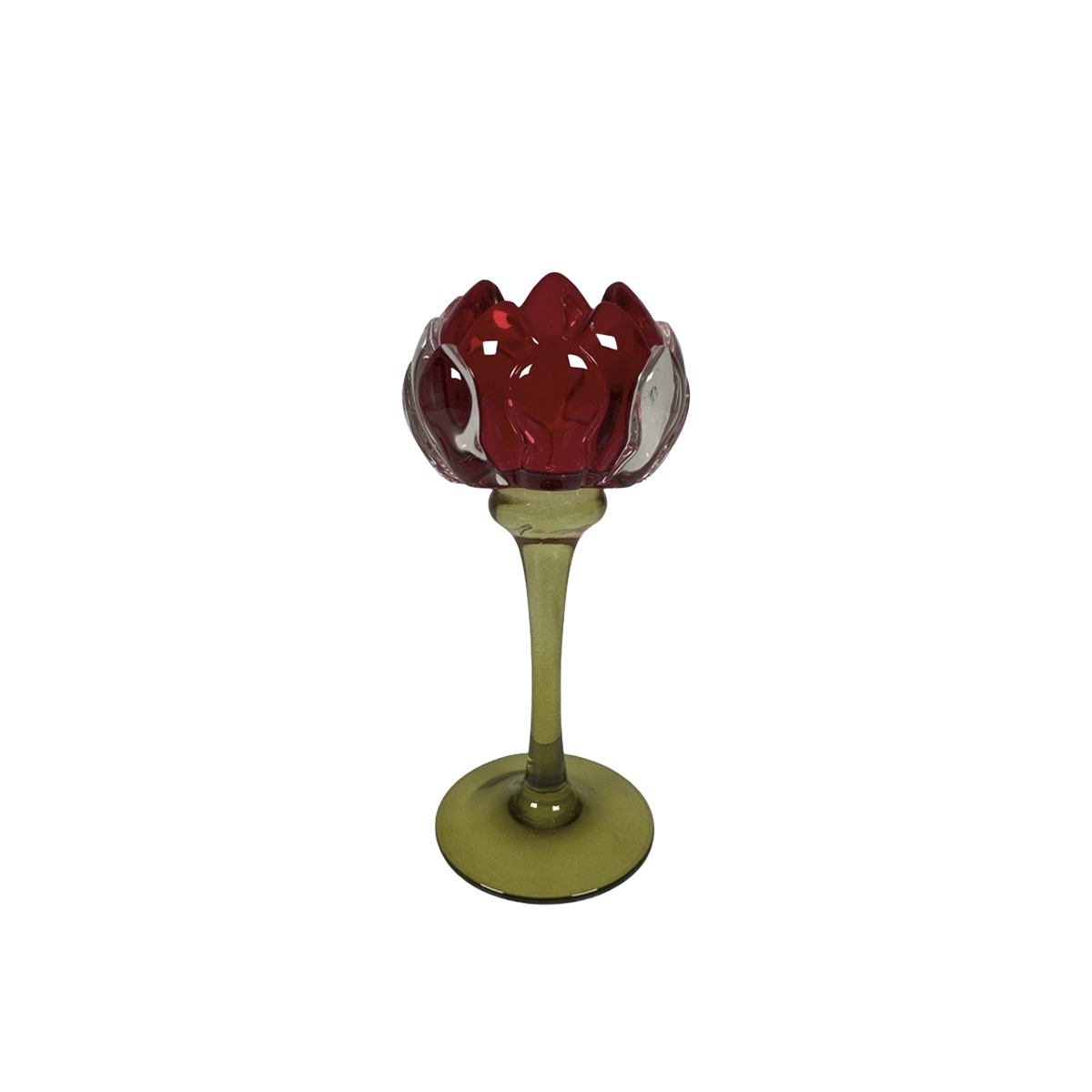 CANDLE HOLDER PROTEA RED S