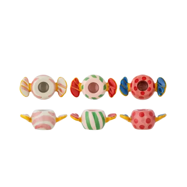 Caramella Lysestage, Rosa, Stentøj 3-pack