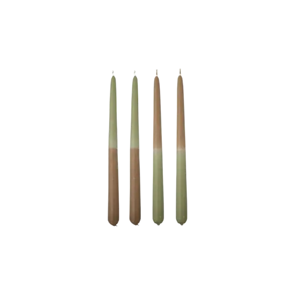 Dip Dye Stearinlys, Grøn, Paraffin