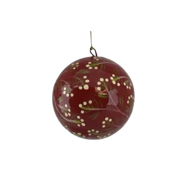 HANDPAINTED ORNAMENT BONNI RED