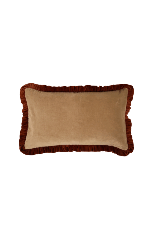 Doris kuddfodral 30x50cm - Beige/rost