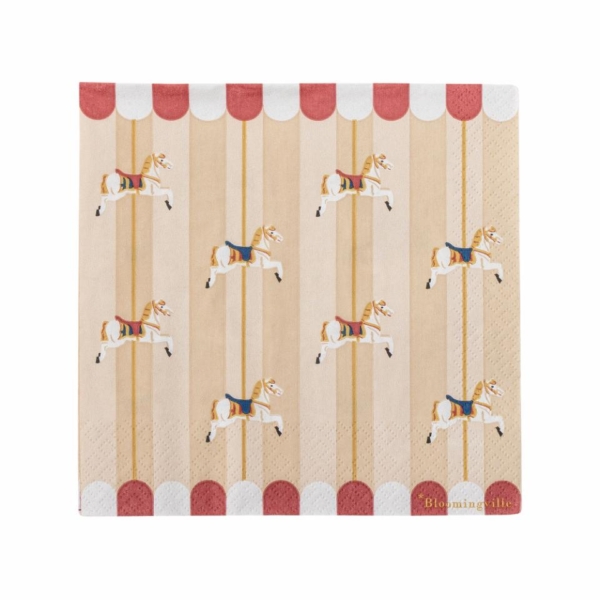 Merry-go-round Serviet, Natur, FSC® Mix, Papir