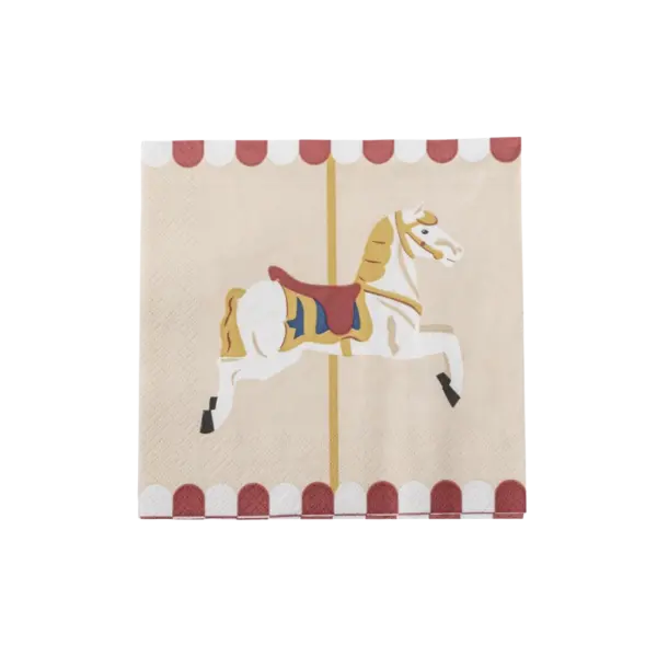 Merry-go-round Serviet, Natur, FSC® Mix, Papir