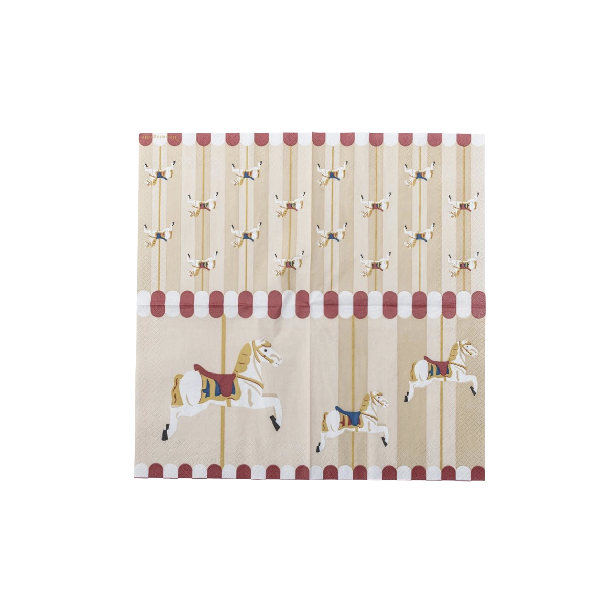 Merry-go-round Serviet, Natur, FSC® Mix, Papir3