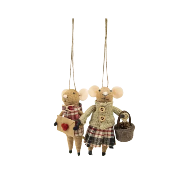 Möss 2-pack - Beige brev