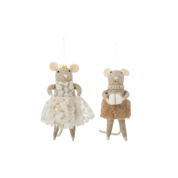 Peo Ornament, Brun, Uld 2-pack