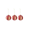 Wynn Ornament, Rød, Polyester 3-pack