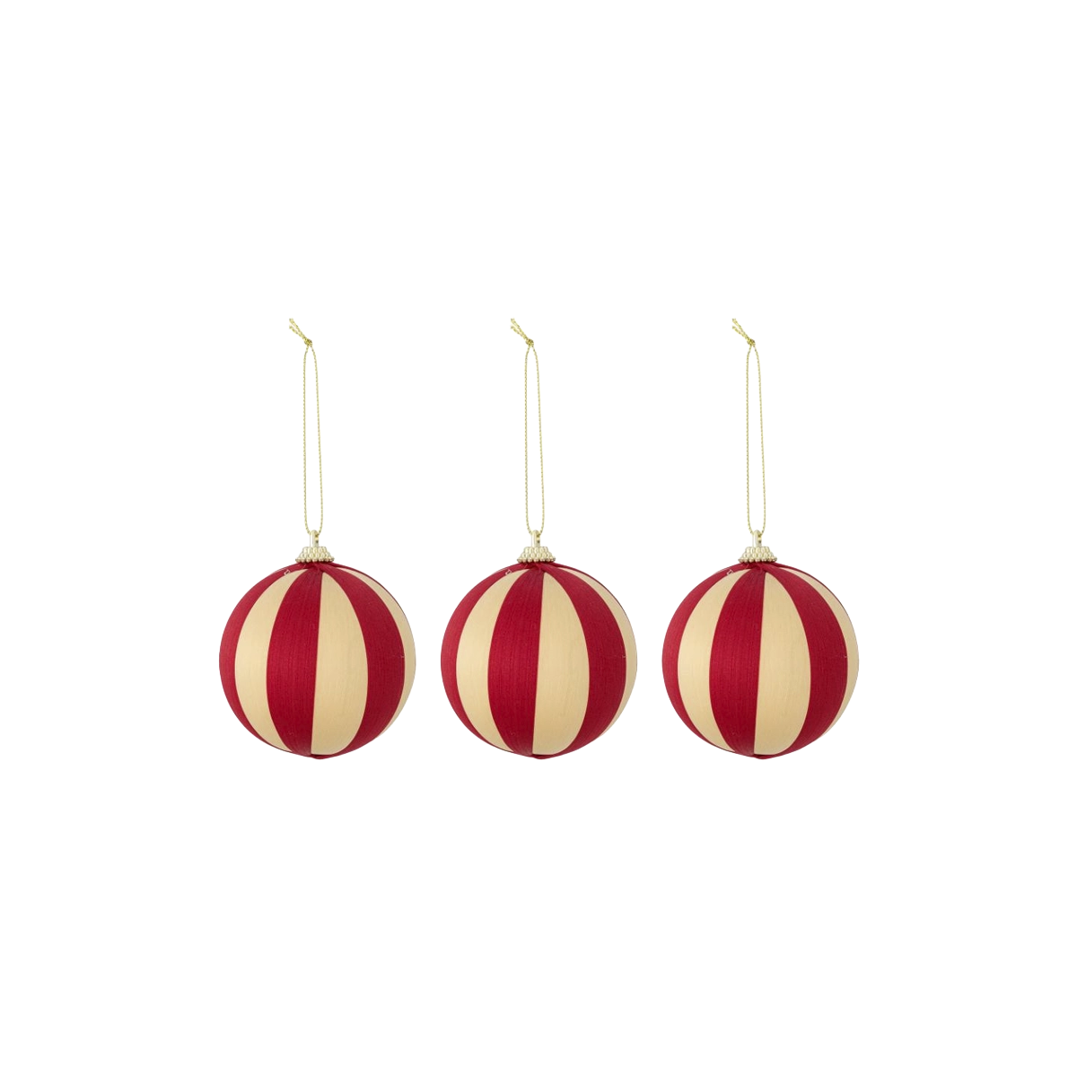 Wynn Ornament, Rød, Polyester 3-pack