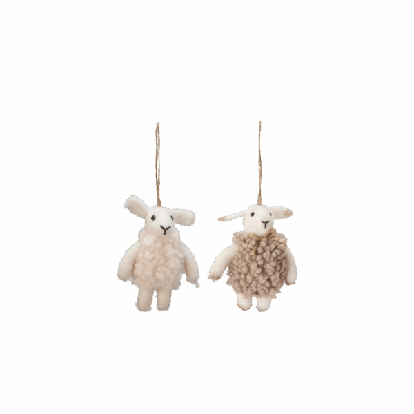 LAMM Hänge Mix Beige/Vit, Offwhite/ 7x5x10cm