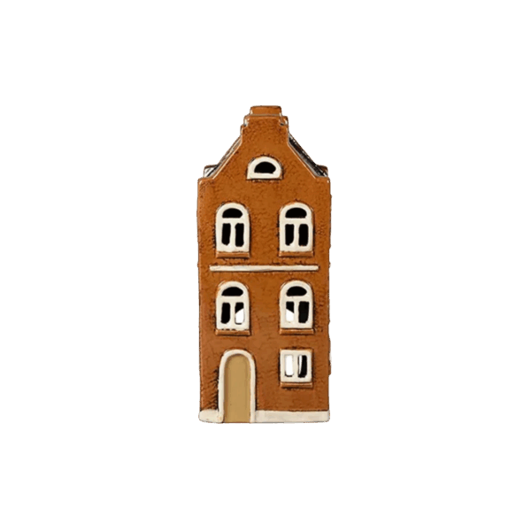 Keramikhus brunt H 21cm