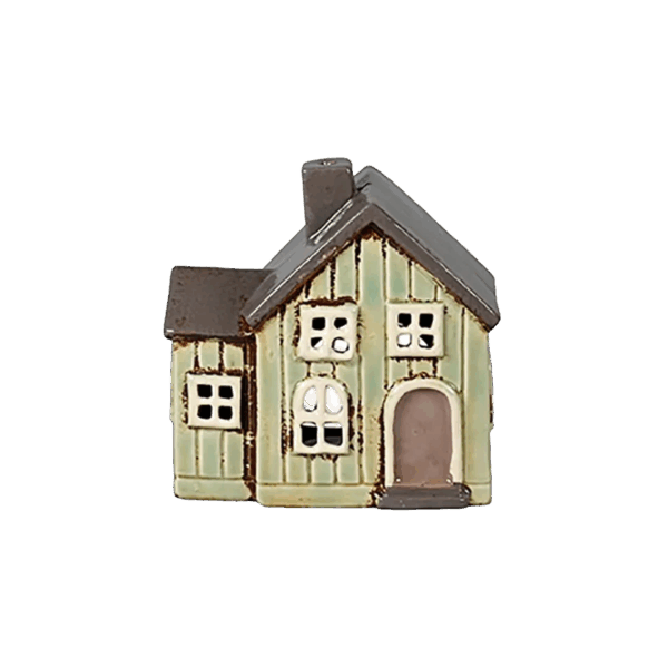 Keramikhus Beige, H 12cm, W 13cm, D 7cm