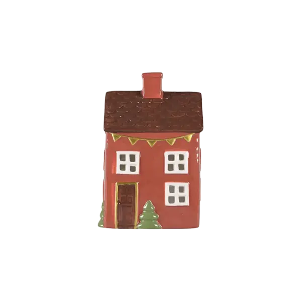 Keramikhus, Christmas Joy, Orange, H 15cm