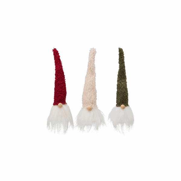 Tomte mix, Röd/Beige/Grön, 16cm