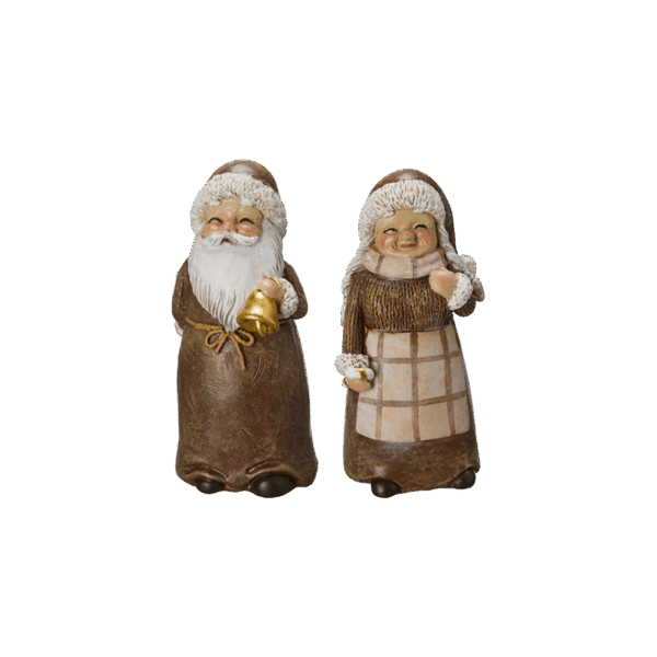 TOMTE & TOMTEMOR mix, brun, 6x5x14cm