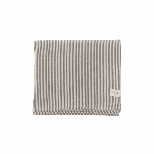 Duk 145x300 randig grön/beige