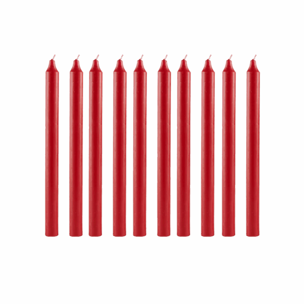 Rustikljus 29 cm Röd 10-pack