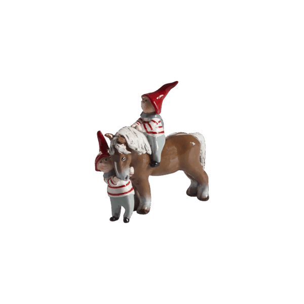 Tussar med häst, stor H.13cm