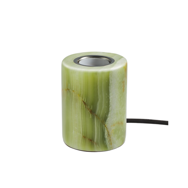 Jade bordsfot grön silk matt