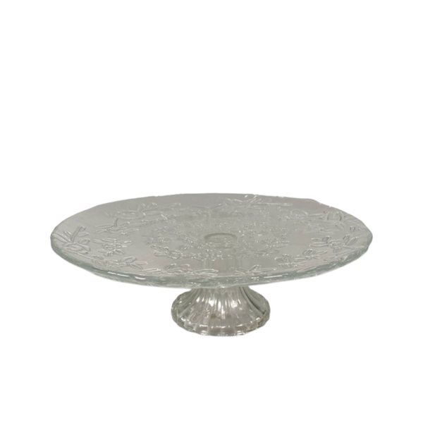 CAKE PLATE BRANCHES CLEAR L