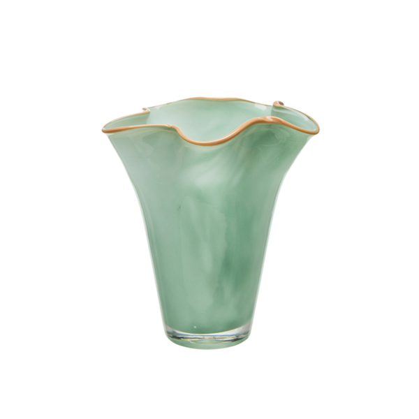 EBBA Vas Grön/Beige 16x18cm