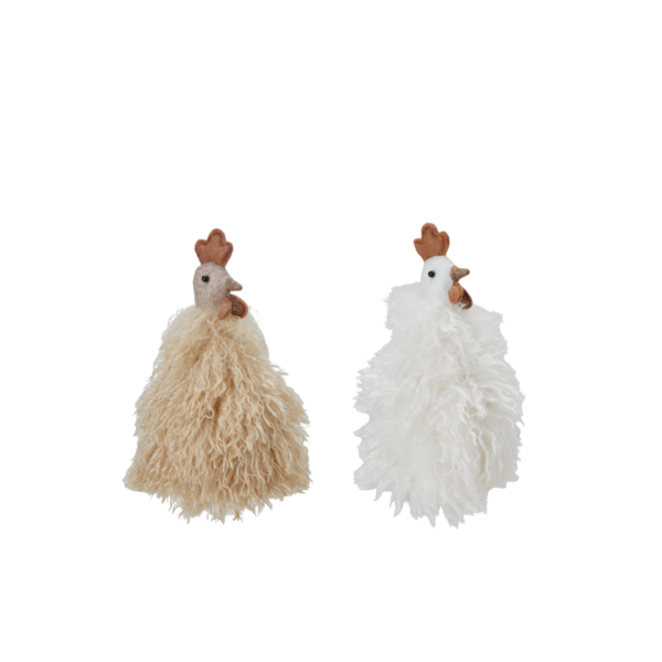 FLUFFY Tupp Mix Beige, Vit