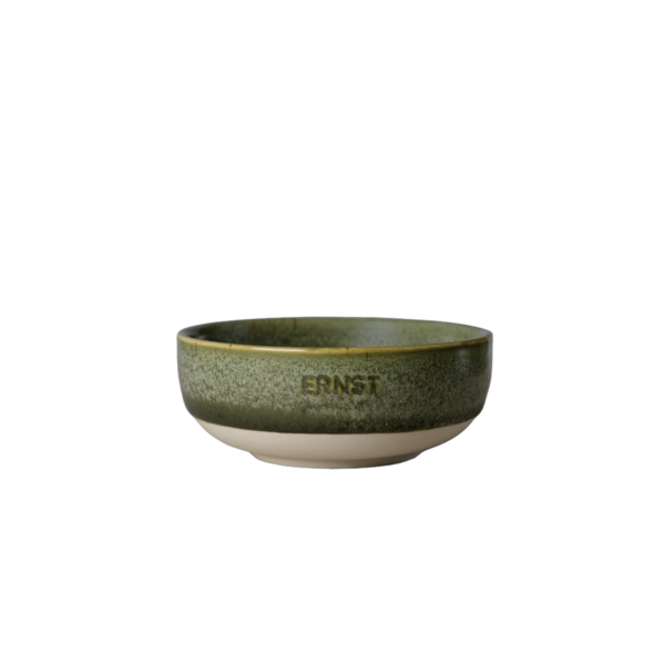 Skål d11 h4,5 cm grön/natur botten