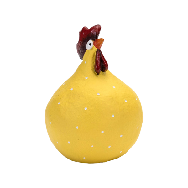 Höna gul H.9,6cm