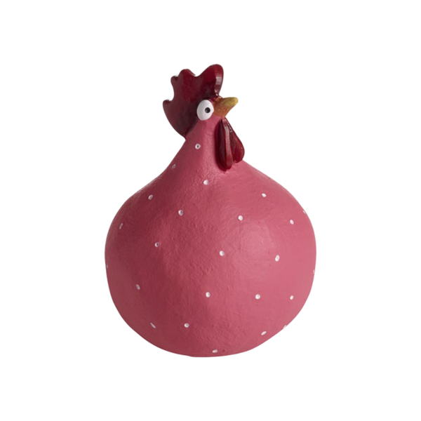 Höna cerise, H.9,6cm