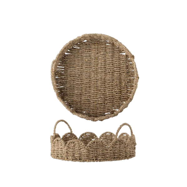 Brea Serving Tray, Nature, Seagrass