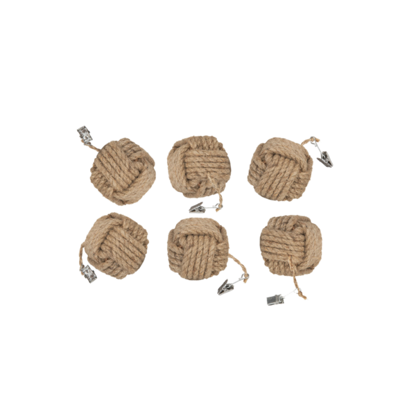 Duktyngd Clip Jute Natur Ø8cm